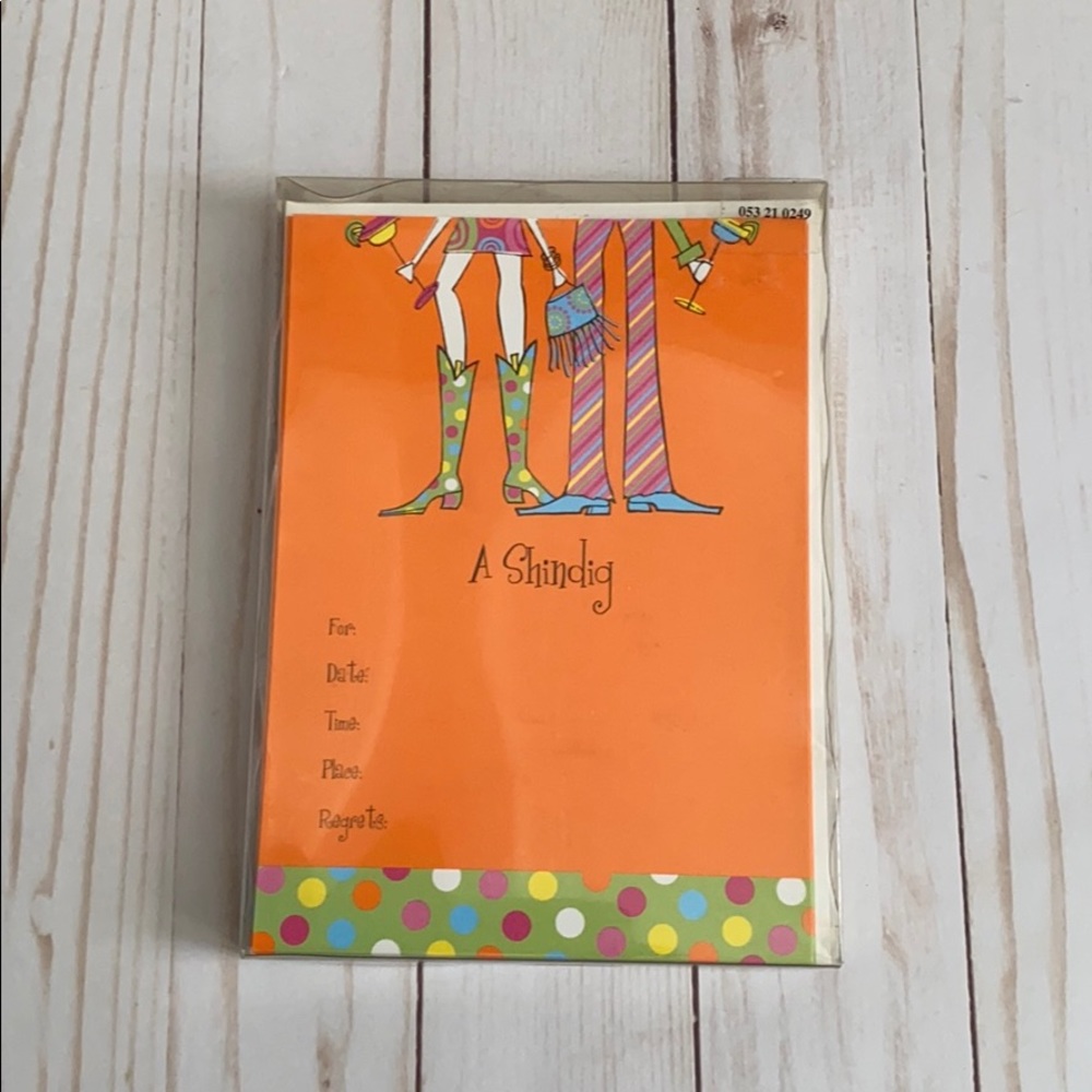 Set of 12 party invitations